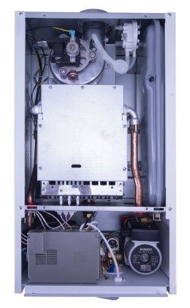 Котел настенный HUBERT  AGB 24 DP (двухконтурный, 24 кВт, закрытая камера, латунная гидрогруппа)