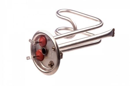 Нагревательный элемент (ТЭН) 1,5 кВт, нерж., под анод М6 (форма - углом)