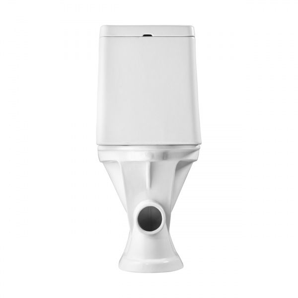 Унитаз "Грация" белый, 2 кн.арм., прямой выпуск, нижн.подв., сид.полипр.