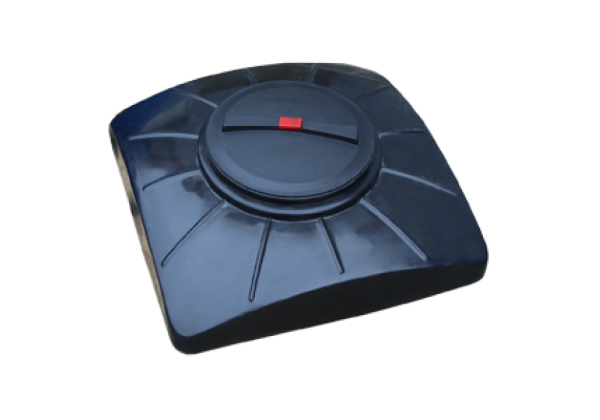 Бак ПЭ для душа 100л. SHOWER (черн.) (730х730х250)