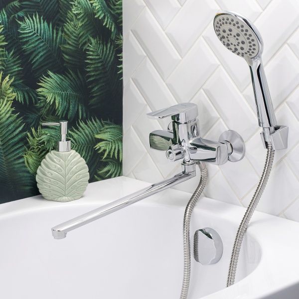 Смеситель BOOU для ван. однор., B8215-18F длин. изл.