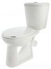 Унитаз "Комфорт Стандарт NEW" ЦОП, с бачком, белый, 1 кн.арм., косой выпуск, нижн.подв., сид. ПВХ