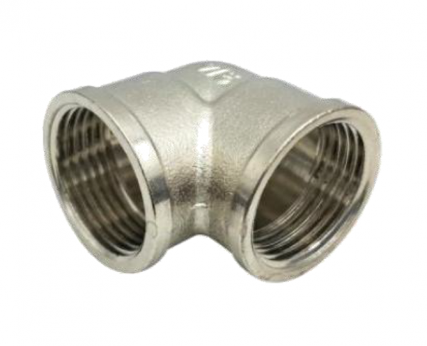 Уголок латунный, никелированный Ду 15