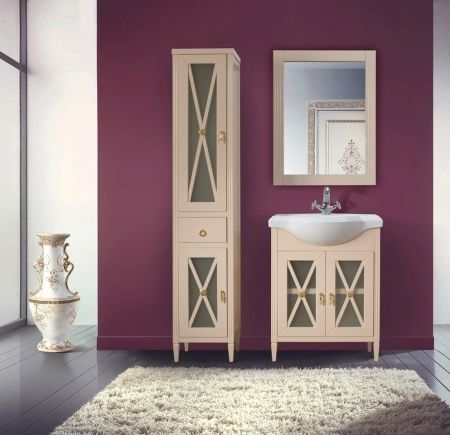 Умывальник мебельный "Классик-650" с переливом, без комплекта, 1 отверстие, белый