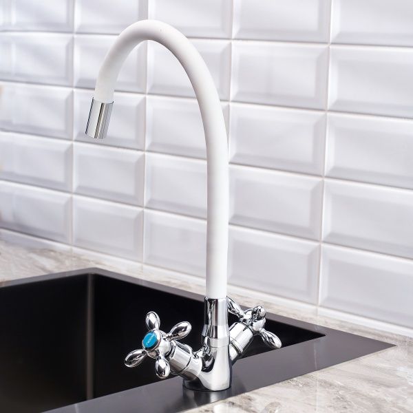 Смеситель BOOU для кух. двур., BA5318-1F-E351A-В702