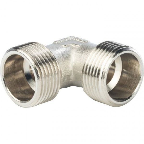 Уголок латунный, никелированный Ду 20 (р/р)