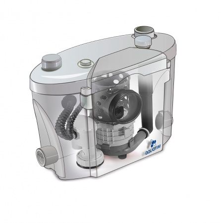 Канализационная насосная станция AM-STP-400 (400 Вт, Qмакс - 100 л/мин; Нмакс - 6 м)