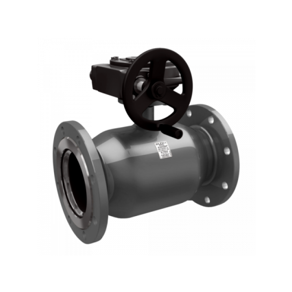 Кран шаровый, цельносварной, фланцевый LD КШЦФР Ду 250 Ру25 (с редуктором)