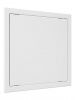 Дверца пластиковая АБС 368х368 (346х346) белая с фланцем