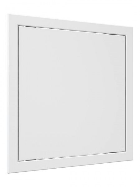Дверца пластиковая АБС 368х368 (346х346) белая с фланцем