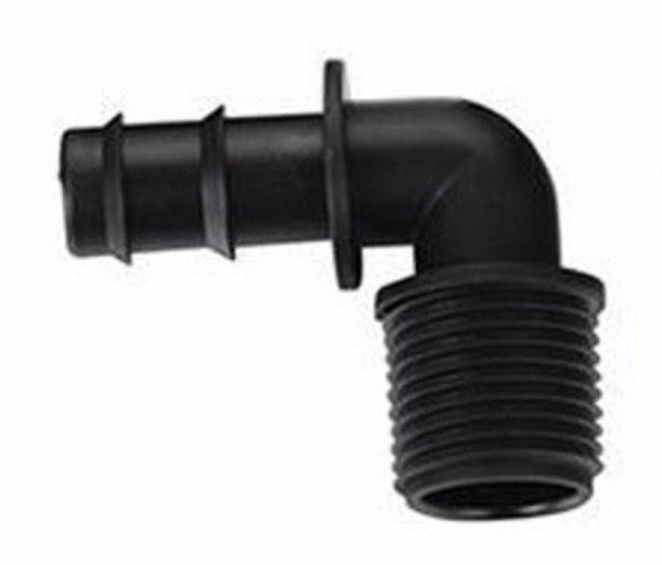 Штуцер (адаптер) угловой, капельной трубки НР 3/4" - 16мм, AD7217