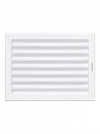 Решетка пластиковая 200х150, белая, сетка, разъемная