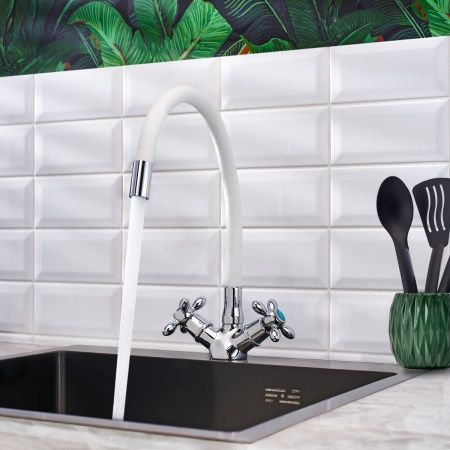 Смеситель BOOU для кух. двур., BA5318-1F-E351A-В702