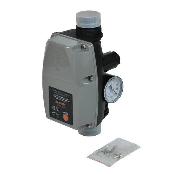 Блок автоматики с манометром TAEN EPC-4 (диапазон настройки 1,0-3,5 бар) с манометром