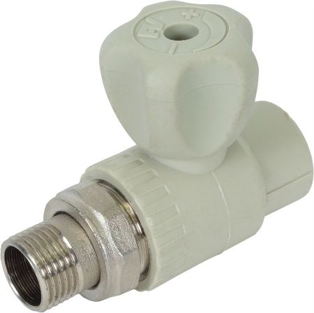 Кран для радиатора прямой 25х3/4"   (серый) FD  (5/50)