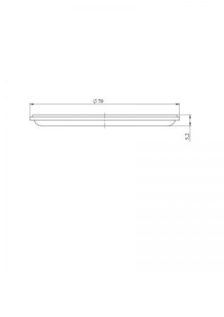 Кольцо уплотнительное (чашки сифона) 70мм, оранжевое