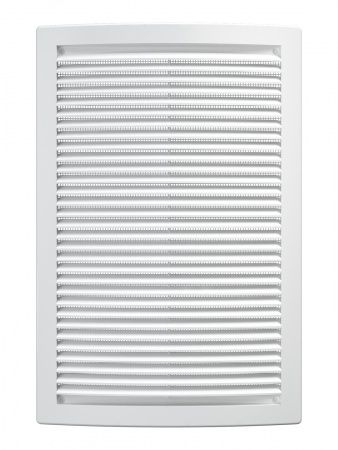 Решетка пластиковая 200х300, белая, сетка