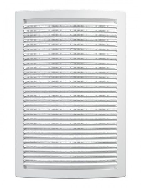 Решетка пластиковая 200х300, белая, сетка
