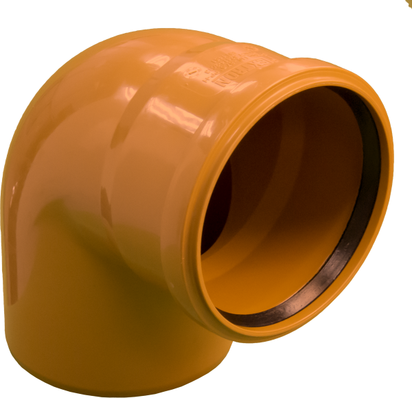 Отвод РР канализационный 315х90" (оранж.)