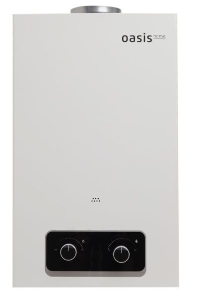 Водонагреватель газовый OASIS Home V-20W Белый, 10 л/мин, 20 кВт