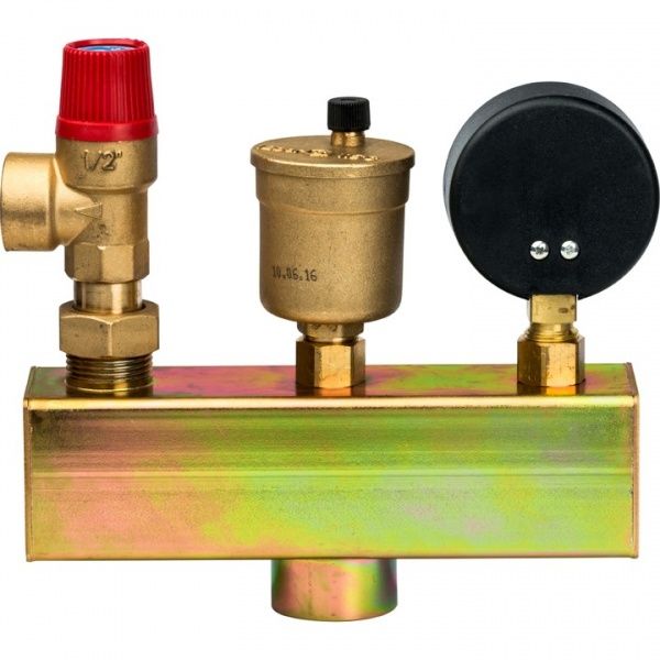 Группа безопасности котла SVS-0004-055032 STOUT  (до 50 кВт)  (с теплоизоляцией)