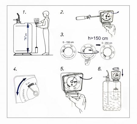Уровнемер механический, поплавковый для емкостей MT-Profil