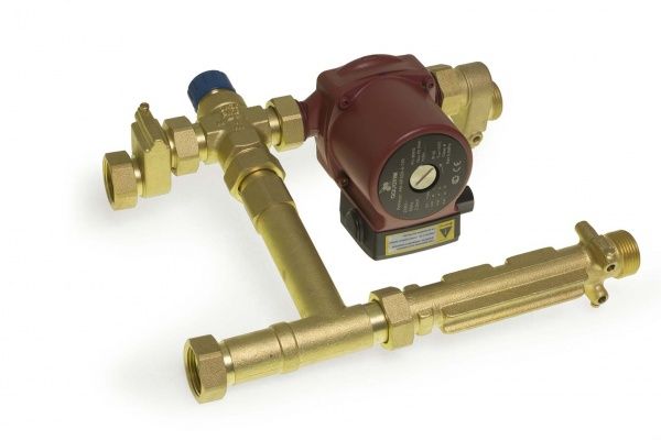 Насосно-смесительный узел TIM JH-1037 (под насос 130 мм, 1 1/2") /Без насоса/