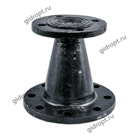 Переход фланцевый ХФ 250х80   L-300мм   (чугун)   Ру10