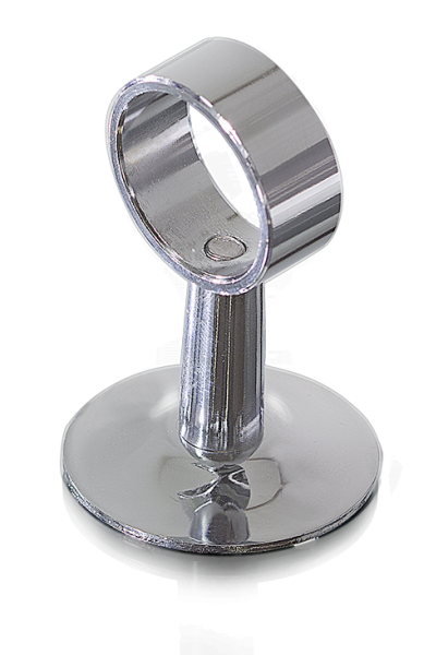 Кронштейн телескопический со скрытым крепежом к стене, кольцо 1" (хром)