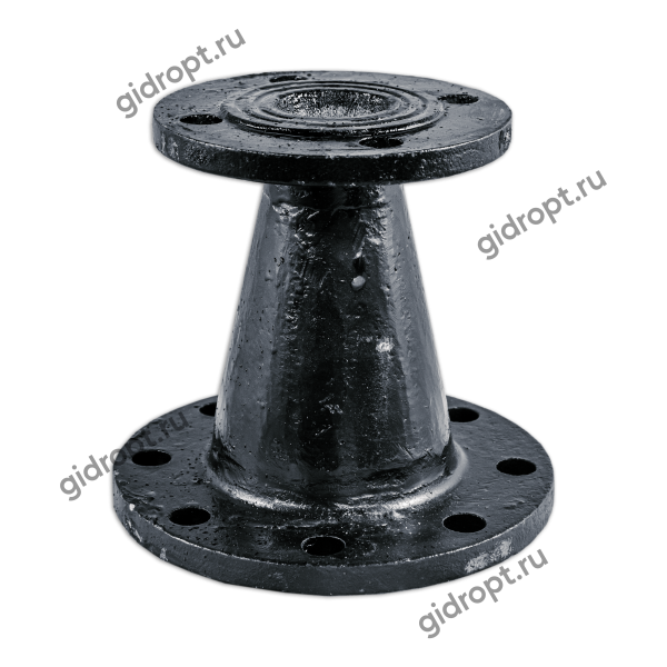 Переход фланцевый ХФ 150х100   L-300мм   (чугун)   Ру10/16