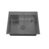 Набор 3 в 1 (Мойка врезная+корзина+дозатор), РМС, MR-5050BL,500х500х200 мм, черная/матовая