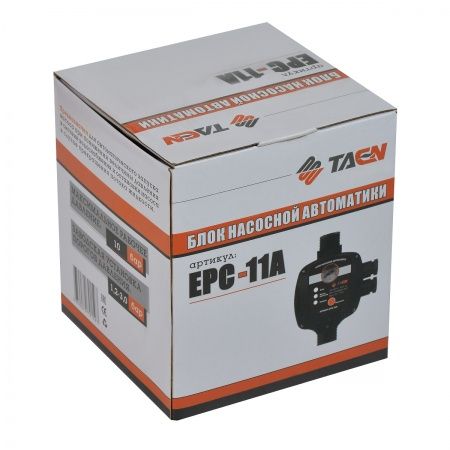 Блок управления насосом TAEN EPC-11A НР1"хНР1" (до 1,1 кВт., вкл. - 1,2 бар, выкл. - 3,0 бар)