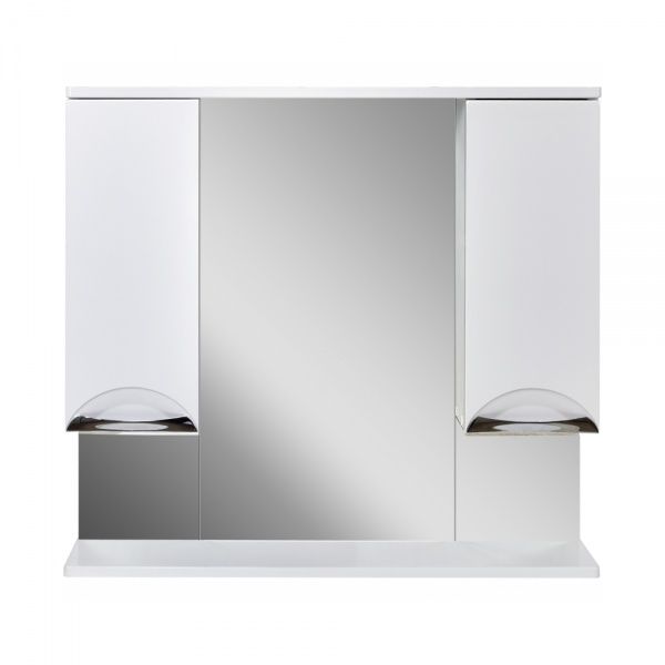 Зеркало "Афина 80" 800х180х732, со шкафчиком, с подстветкой