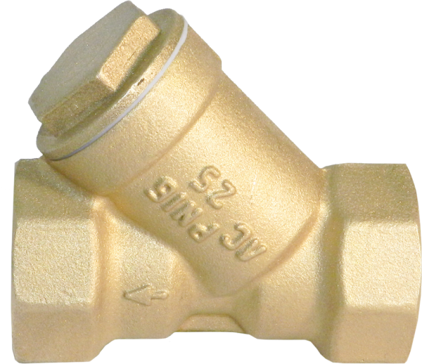 Фильтр косой сетчатый латунный муфтовый Ду 15    (фигура 46Б2нж)