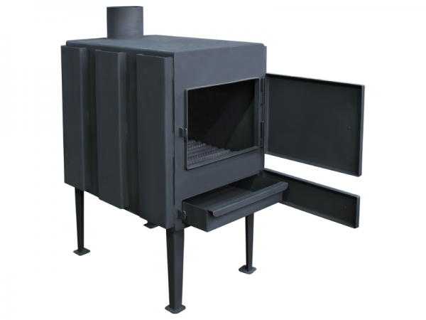 Печь буржуйка длительного горения ПТ-02, 5 кВт (дрова, уголь)