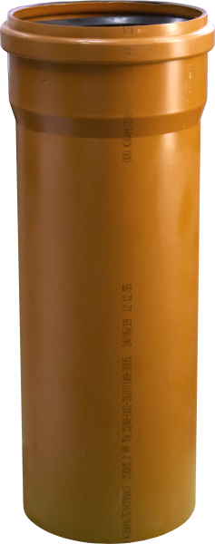 Труба канализационная 200 (3000) (оранж.)