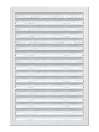 Решетка пластиковая 200х300, белая, сетка, разъемная