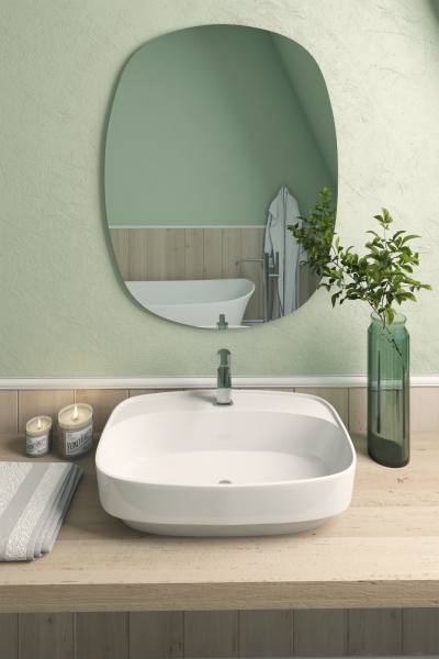 Умывальник мебельный "Купер-650" без перелива, без комплекта, 1 отверстие, белый