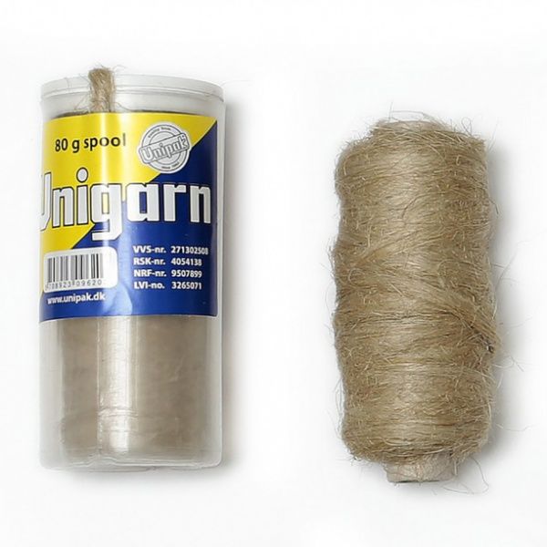 Лен сантехнический, шпуля в пластиковом контейнере (40 гр.) Unigarn