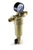Фильтр промывной с манометром 3/4" (металлическая колба, кран 3/8"+ штуцер, американки, манометр)