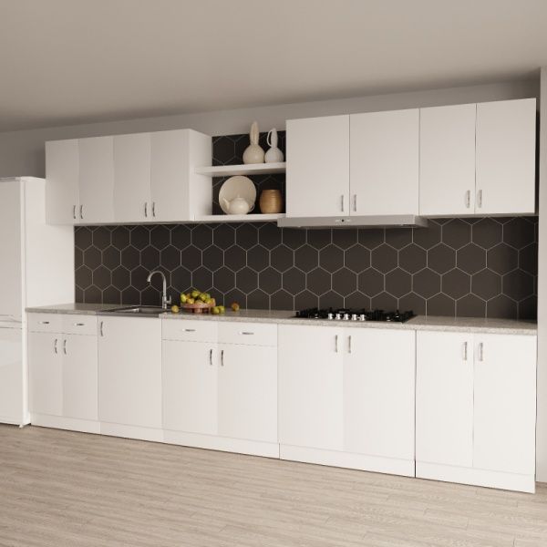 Тумба для накладной кухонной мойки 50 ЛДСП белая