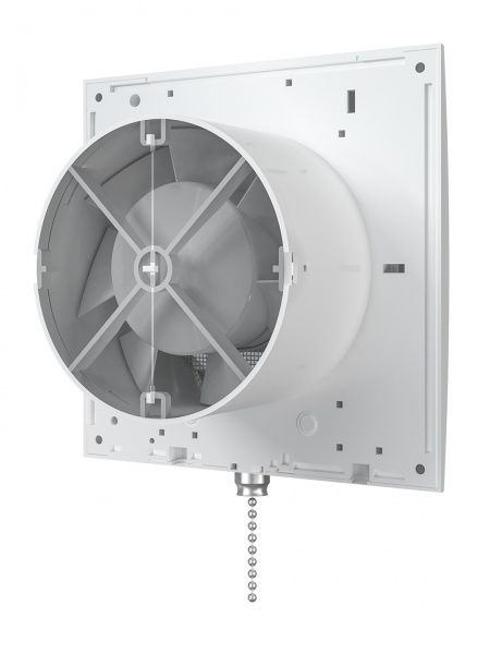 Вентилятор D-150мм, 200х200мм, ERA 6S C-02 (с сеткой, клапаном и шнуровым выключателем 290 м3/ч)