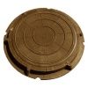 Люк полимерный круглый Л 15кН (1,5 тн) 750/730 Коричневый