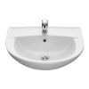 Умывальник "Виктория" с переливом, без комплекта, 1 отверстие, белый