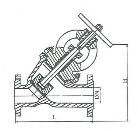 Вентиль 15с58п Ду 50,   Ру-16  (прямоточный, фланцевый)