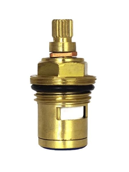 Кран букса 1/2 керамика, 20 шлицов (с резьбой для юбки маховика) поворот 90 гр.