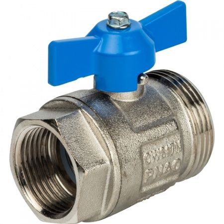 Комплект кранов ПРЯМЫХ с термометром 1" - "Американка " (комплект 2 шт.) STOUT