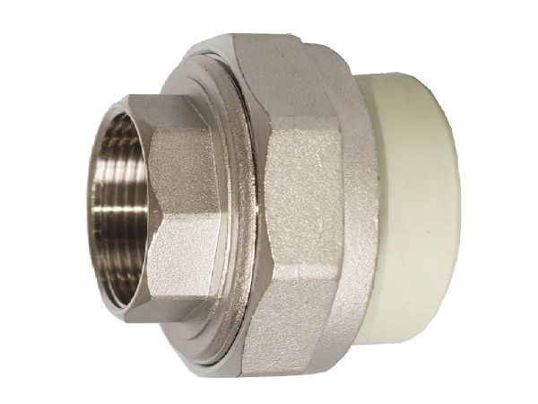 Муфта PPRC комбинированная разъемная (американка) ВР 32х1"   (сер.) Tebo (10/80)