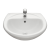 Умывальник "Соната" с переливом, без комплекта, 1 отверстие, белый