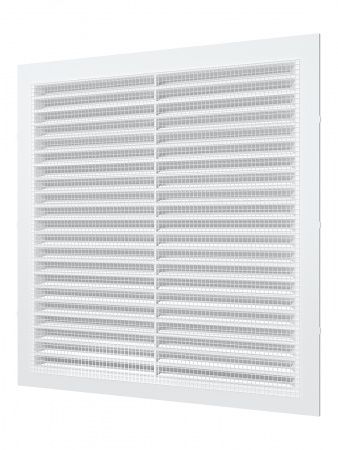 Решетка пластиковая 285х285, белая, сетка